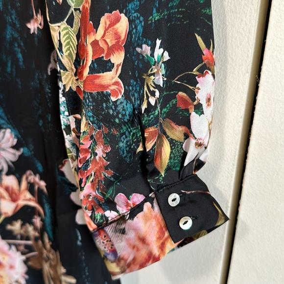 Floral Silky Mango Dress - Picture 2 of 6